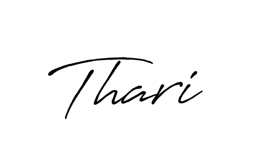 Make a beautiful signature design for name Thari. With this signature (Antro_Vectra_Bolder) style, you can create a handwritten signature for free. Thari signature style 7 images and pictures png