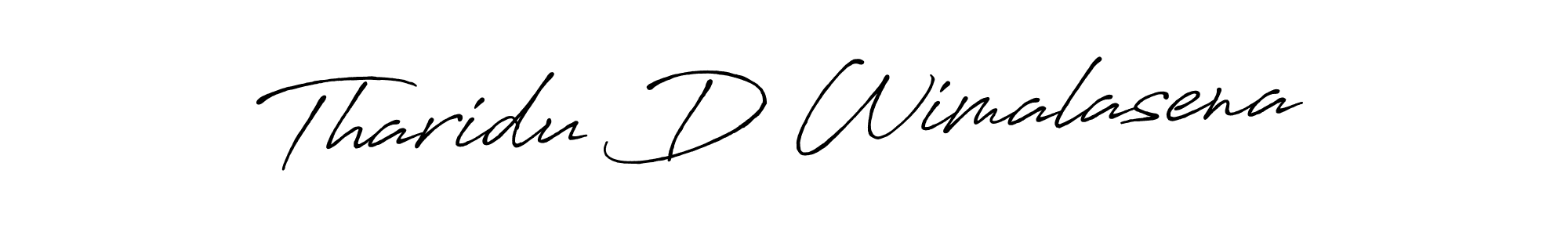 The best way (Antro_Vectra_Bolder) to make a short signature is to pick only two or three words in your name. The name Tharidu D Wimalasena include a total of six letters. For converting this name. Tharidu D Wimalasena signature style 7 images and pictures png