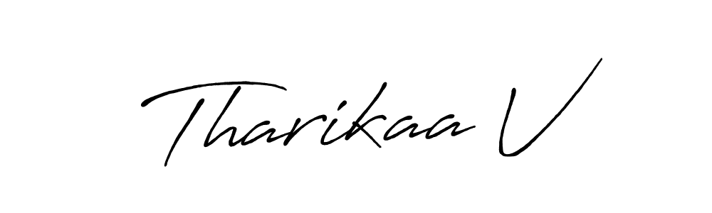 Also You can easily find your signature by using the search form. We will create Tharikaa V name handwritten signature images for you free of cost using Antro_Vectra_Bolder sign style. Tharikaa V signature style 7 images and pictures png