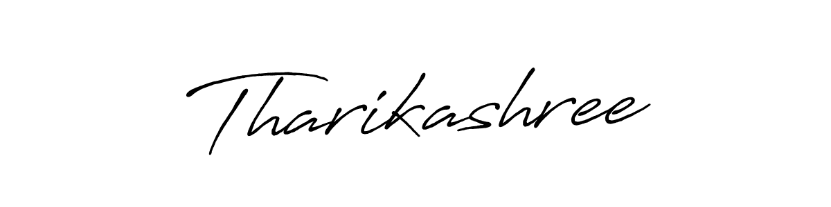 How to make Tharikashree name signature. Use Antro_Vectra_Bolder style for creating short signs online. This is the latest handwritten sign. Tharikashree signature style 7 images and pictures png
