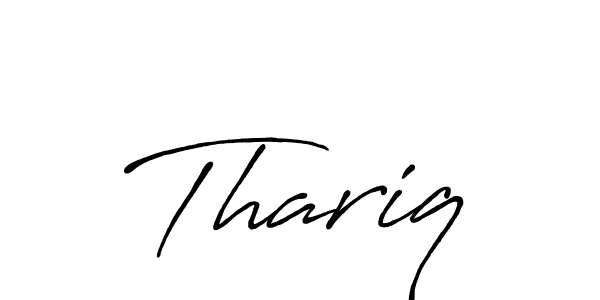 How to make Thariq name signature. Use Antro_Vectra_Bolder style for creating short signs online. This is the latest handwritten sign. Thariq signature style 7 images and pictures png