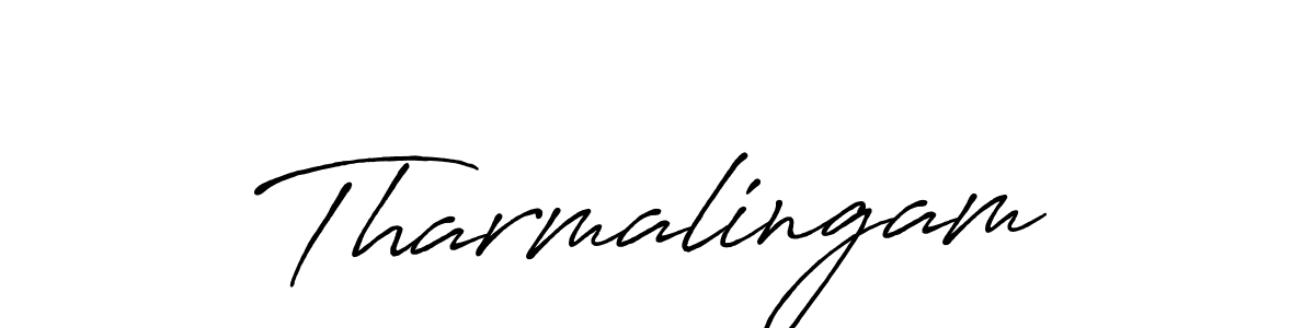 Make a beautiful signature design for name Tharmalingam. With this signature (Antro_Vectra_Bolder) style, you can create a handwritten signature for free. Tharmalingam signature style 7 images and pictures png