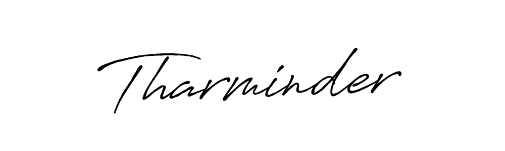 How to make Tharminder name signature. Use Antro_Vectra_Bolder style for creating short signs online. This is the latest handwritten sign. Tharminder signature style 7 images and pictures png