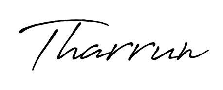 Create an unforgettable impression when signing with Tharrun name styled in Antro_Vectra_Bolder typography. 100% free online generator. Tharrun signature style 7 images and pictures png