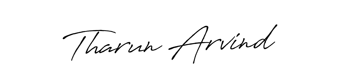 Also we have Tharun Arvind name is the best signature style. Create professional handwritten signature collection using Antro_Vectra_Bolder autograph style. Tharun Arvind signature style 7 images and pictures png