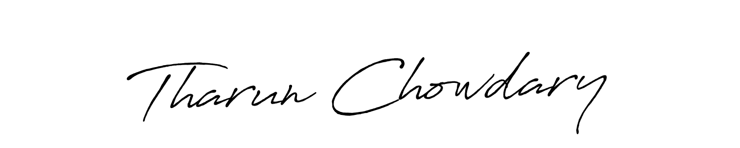 This is the best signature style for the Tharun Chowdary name. Also you like these signature font (Antro_Vectra_Bolder). Mix name signature. Tharun Chowdary signature style 7 images and pictures png