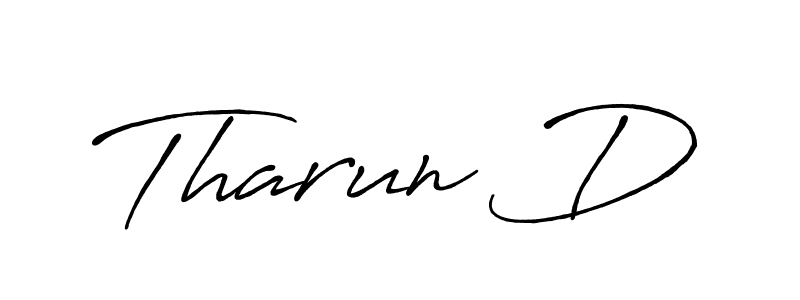 Also we have Tharun D name is the best signature style. Create professional handwritten signature collection using Antro_Vectra_Bolder autograph style. Tharun D signature style 7 images and pictures png