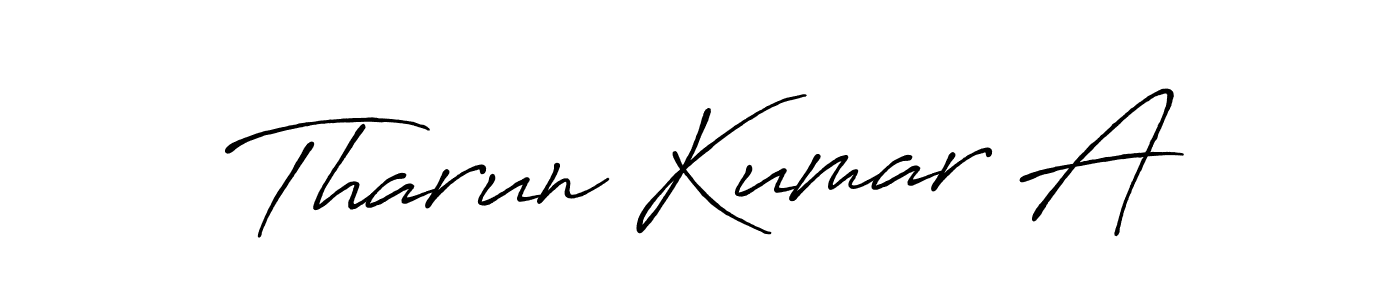 Antro_Vectra_Bolder is a professional signature style that is perfect for those who want to add a touch of class to their signature. It is also a great choice for those who want to make their signature more unique. Get Tharun Kumar A name to fancy signature for free. Tharun Kumar A signature style 7 images and pictures png