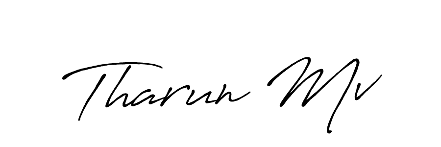 Similarly Antro_Vectra_Bolder is the best handwritten signature design. Signature creator online .You can use it as an online autograph creator for name Tharun Mv. Tharun Mv signature style 7 images and pictures png