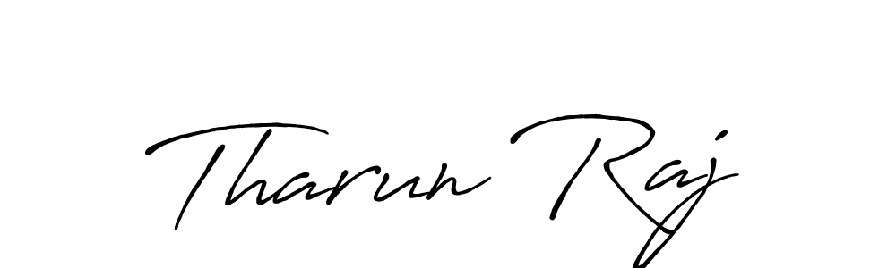 You should practise on your own different ways (Antro_Vectra_Bolder) to write your name (Tharun Raj) in signature. don't let someone else do it for you. Tharun Raj signature style 7 images and pictures png