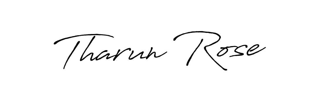 Make a beautiful signature design for name Tharun Rose. Use this online signature maker to create a handwritten signature for free. Tharun Rose signature style 7 images and pictures png