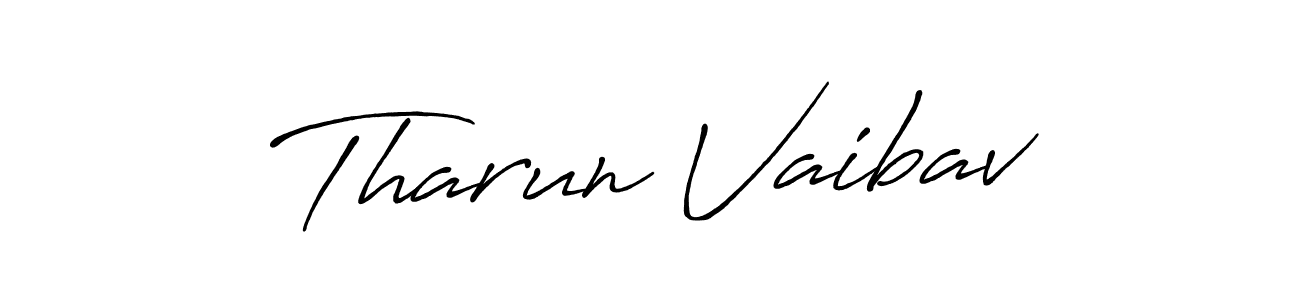 How to Draw Tharun Vaibav signature style? Antro_Vectra_Bolder is a latest design signature styles for name Tharun Vaibav. Tharun Vaibav signature style 7 images and pictures png