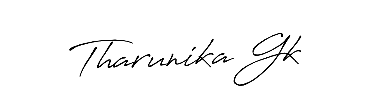 You can use this online signature creator to create a handwritten signature for the name Tharunika Gk. This is the best online autograph maker. Tharunika Gk signature style 7 images and pictures png