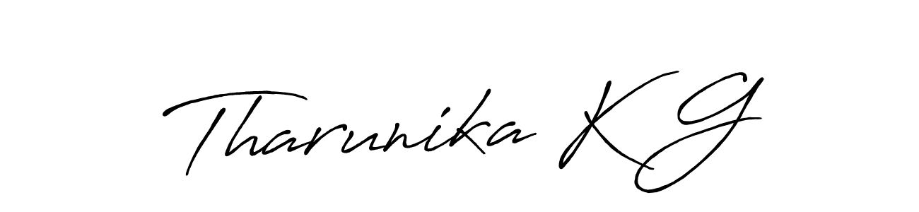 Once you've used our free online signature maker to create your best signature Antro_Vectra_Bolder style, it's time to enjoy all of the benefits that Tharunika K G name signing documents. Tharunika K G signature style 7 images and pictures png