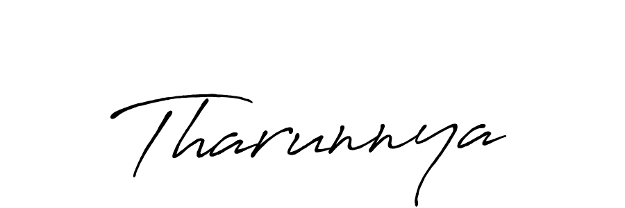 How to Draw Tharunnya signature style? Antro_Vectra_Bolder is a latest design signature styles for name Tharunnya. Tharunnya signature style 7 images and pictures png