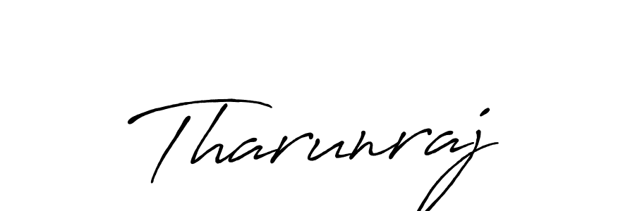 Create a beautiful signature design for name Tharunraj. With this signature (Antro_Vectra_Bolder) fonts, you can make a handwritten signature for free. Tharunraj signature style 7 images and pictures png