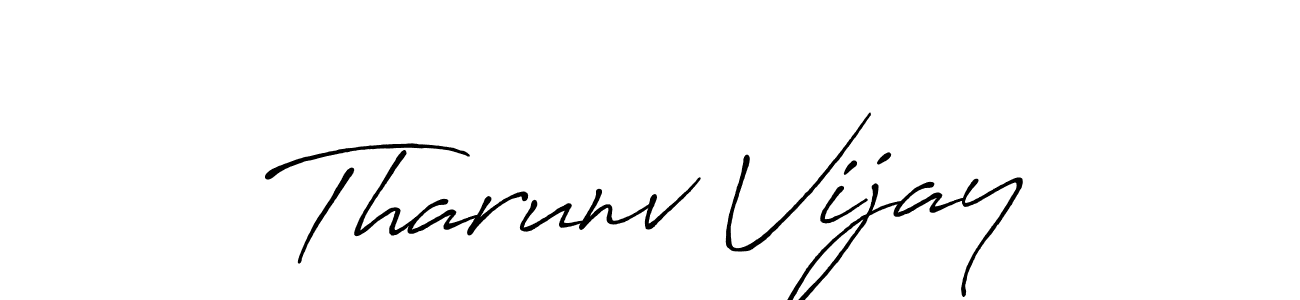 Tharunv Vijay stylish signature style. Best Handwritten Sign (Antro_Vectra_Bolder) for my name. Handwritten Signature Collection Ideas for my name Tharunv Vijay. Tharunv Vijay signature style 7 images and pictures png