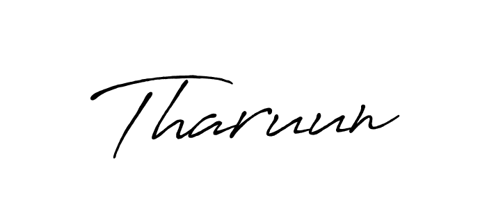 How to make Tharuun name signature. Use Antro_Vectra_Bolder style for creating short signs online. This is the latest handwritten sign. Tharuun signature style 7 images and pictures png