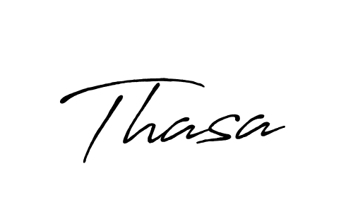 Thasa stylish signature style. Best Handwritten Sign (Antro_Vectra_Bolder) for my name. Handwritten Signature Collection Ideas for my name Thasa. Thasa signature style 7 images and pictures png