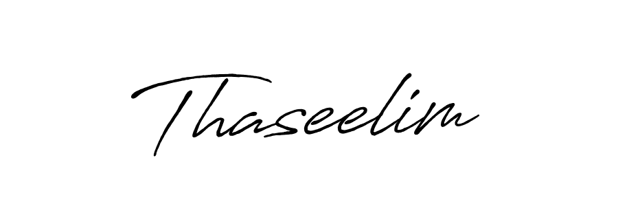 Create a beautiful signature design for name Thaseelim. With this signature (Antro_Vectra_Bolder) fonts, you can make a handwritten signature for free. Thaseelim signature style 7 images and pictures png