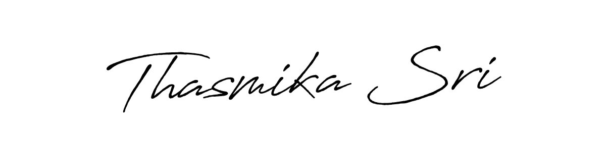 if you are searching for the best signature style for your name Thasmika Sri. so please give up your signature search. here we have designed multiple signature styles  using Antro_Vectra_Bolder. Thasmika Sri signature style 7 images and pictures png