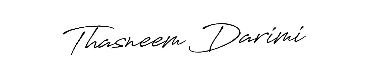 Use a signature maker to create a handwritten signature online. With this signature software, you can design (Antro_Vectra_Bolder) your own signature for name Thasneem Darimi. Thasneem Darimi signature style 7 images and pictures png