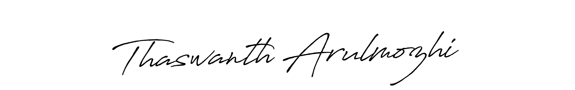 Use a signature maker to create a handwritten signature online. With this signature software, you can design (Antro_Vectra_Bolder) your own signature for name Thaswanth Arulmozhi. Thaswanth Arulmozhi signature style 7 images and pictures png