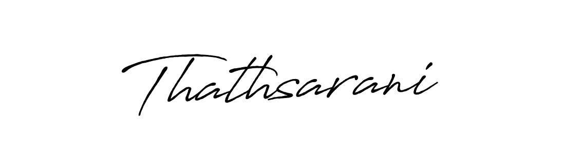 How to make Thathsarani name signature. Use Antro_Vectra_Bolder style for creating short signs online. This is the latest handwritten sign. Thathsarani signature style 7 images and pictures png