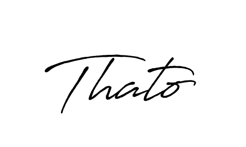 Create a beautiful signature design for name Thato. With this signature (Antro_Vectra_Bolder) fonts, you can make a handwritten signature for free. Thato signature style 7 images and pictures png