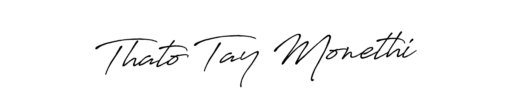 Use a signature maker to create a handwritten signature online. With this signature software, you can design (Antro_Vectra_Bolder) your own signature for name Thato Tay Monethi. Thato Tay Monethi signature style 7 images and pictures png