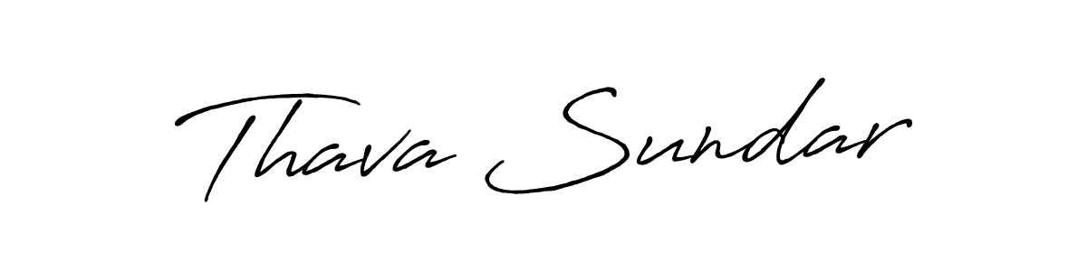 Make a beautiful signature design for name Thava Sundar. Use this online signature maker to create a handwritten signature for free. Thava Sundar signature style 7 images and pictures png