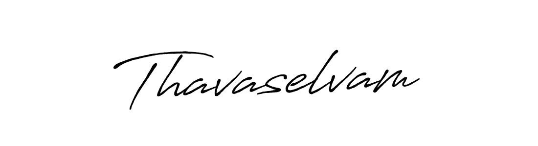 Use a signature maker to create a handwritten signature online. With this signature software, you can design (Antro_Vectra_Bolder) your own signature for name Thavaselvam. Thavaselvam signature style 7 images and pictures png