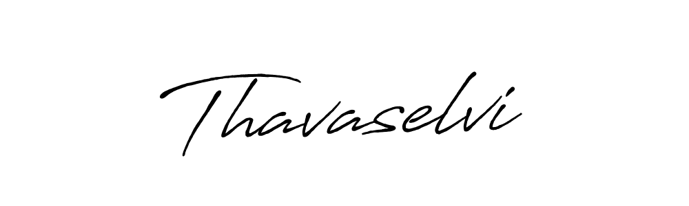 Use a signature maker to create a handwritten signature online. With this signature software, you can design (Antro_Vectra_Bolder) your own signature for name Thavaselvi. Thavaselvi signature style 7 images and pictures png