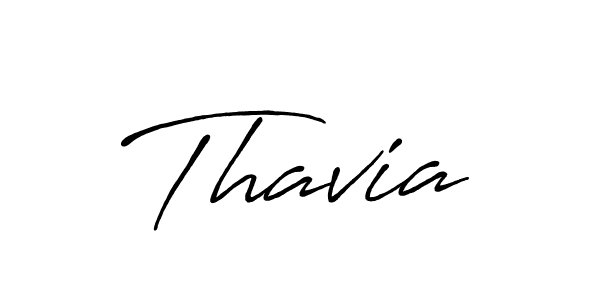 How to make Thavia signature? Antro_Vectra_Bolder is a professional autograph style. Create handwritten signature for Thavia name. Thavia signature style 7 images and pictures png