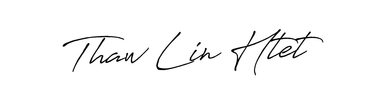 How to make Thaw Lin Htet name signature. Use Antro_Vectra_Bolder style for creating short signs online. This is the latest handwritten sign. Thaw Lin Htet signature style 7 images and pictures png