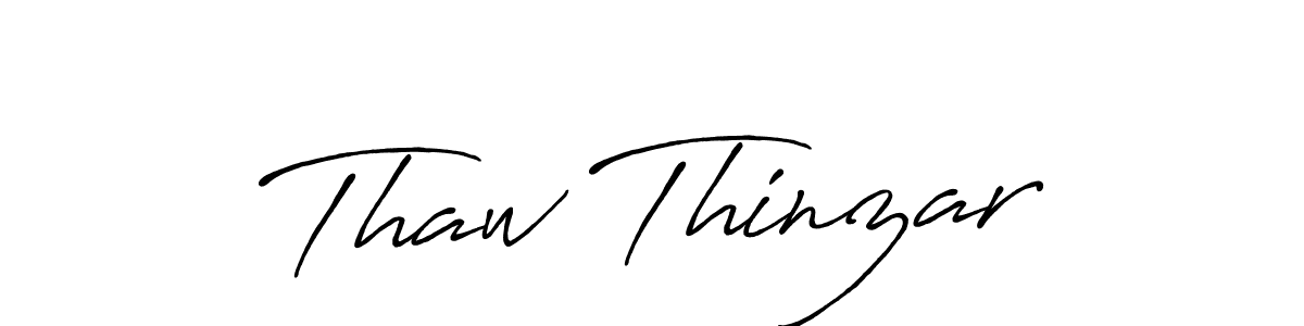 Design your own signature with our free online signature maker. With this signature software, you can create a handwritten (Antro_Vectra_Bolder) signature for name Thaw Thinzar. Thaw Thinzar signature style 7 images and pictures png