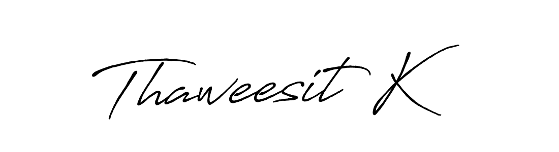 Create a beautiful signature design for name Thaweesit K. With this signature (Antro_Vectra_Bolder) fonts, you can make a handwritten signature for free. Thaweesit K signature style 7 images and pictures png
