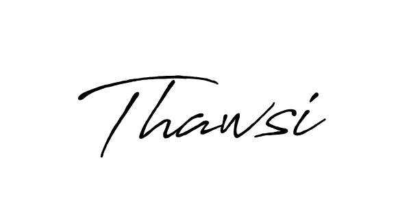 Use a signature maker to create a handwritten signature online. With this signature software, you can design (Antro_Vectra_Bolder) your own signature for name Thawsi. Thawsi signature style 7 images and pictures png