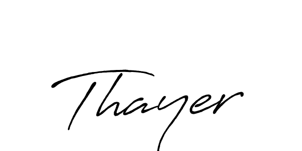 Create a beautiful signature design for name Thayer. With this signature (Antro_Vectra_Bolder) fonts, you can make a handwritten signature for free. Thayer signature style 7 images and pictures png