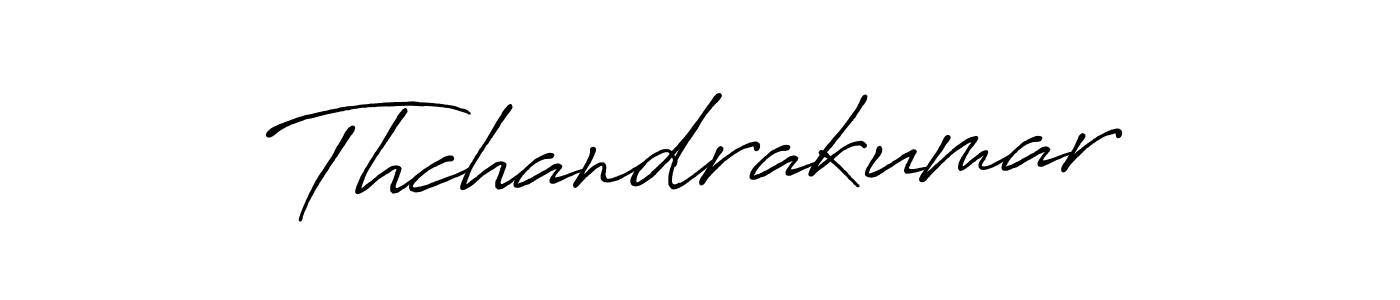 How to make Thchandrakumar name signature. Use Antro_Vectra_Bolder style for creating short signs online. This is the latest handwritten sign. Thchandrakumar signature style 7 images and pictures png