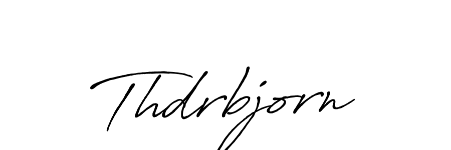 Create a beautiful signature design for name Thdrbjorn. With this signature (Antro_Vectra_Bolder) fonts, you can make a handwritten signature for free. Thdrbjorn signature style 7 images and pictures png