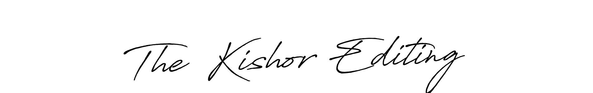 Antro_Vectra_Bolder is a professional signature style that is perfect for those who want to add a touch of class to their signature. It is also a great choice for those who want to make their signature more unique. Get The  Kishor Editing name to fancy signature for free. The  Kishor Editing signature style 7 images and pictures png