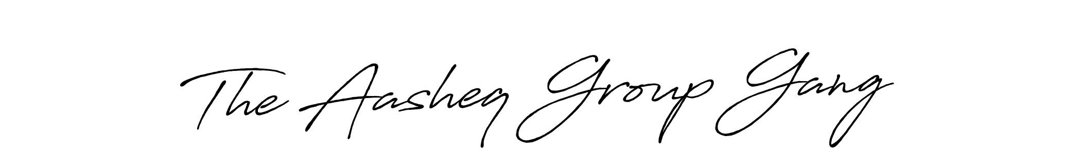 Also we have The Aasheq Group Gang name is the best signature style. Create professional handwritten signature collection using Antro_Vectra_Bolder autograph style. The Aasheq Group Gang signature style 7 images and pictures png