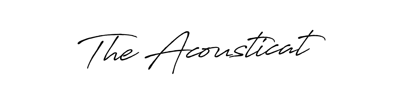 Design your own signature with our free online signature maker. With this signature software, you can create a handwritten (Antro_Vectra_Bolder) signature for name The Acousticat. The Acousticat signature style 7 images and pictures png