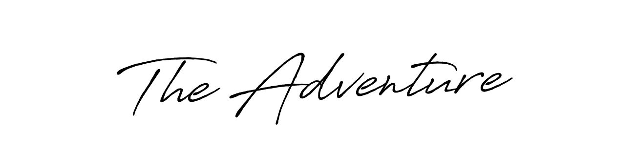 Make a beautiful signature design for name The Adventure. With this signature (Antro_Vectra_Bolder) style, you can create a handwritten signature for free. The Adventure signature style 7 images and pictures png