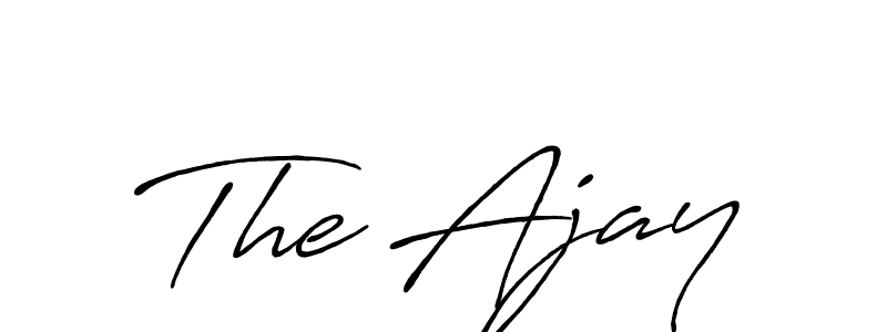 The best way (Antro_Vectra_Bolder) to make a short signature is to pick only two or three words in your name. The name The Ajay include a total of six letters. For converting this name. The Ajay signature style 7 images and pictures png