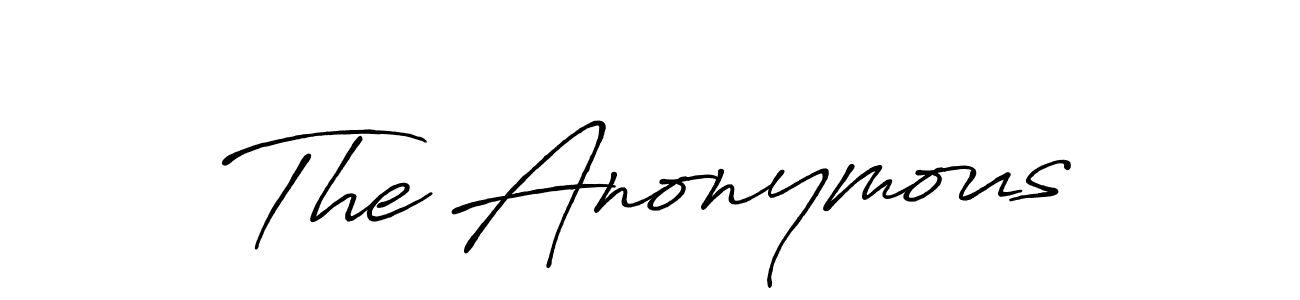 How to Draw The Anonymous signature style? Antro_Vectra_Bolder is a latest design signature styles for name The Anonymous. The Anonymous signature style 7 images and pictures png