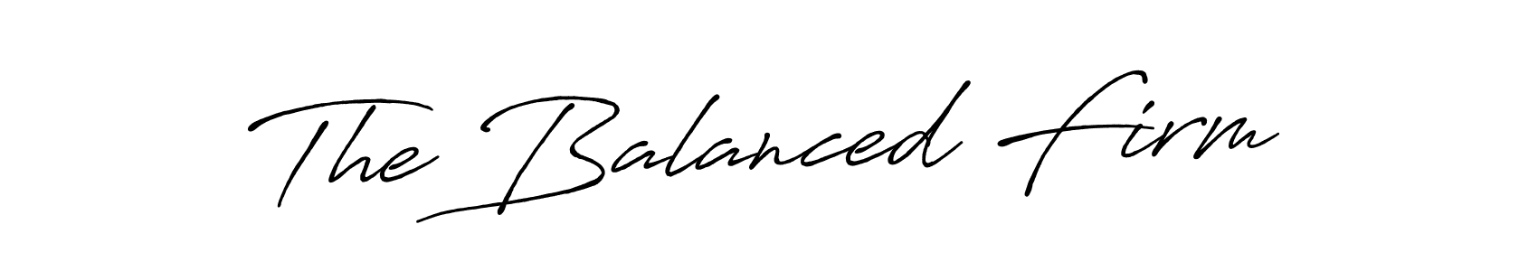 The Balanced Firm stylish signature style. Best Handwritten Sign (Antro_Vectra_Bolder) for my name. Handwritten Signature Collection Ideas for my name The Balanced Firm. The Balanced Firm signature style 7 images and pictures png