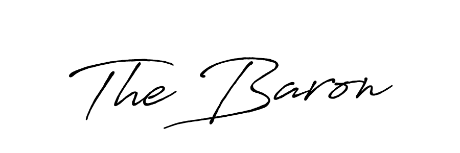 Use a signature maker to create a handwritten signature online. With this signature software, you can design (Antro_Vectra_Bolder) your own signature for name The Baron. The Baron signature style 7 images and pictures png