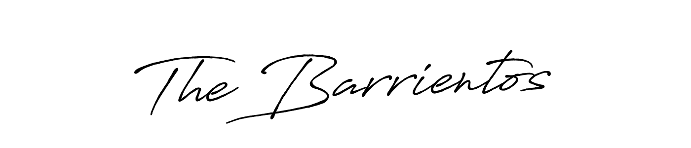 You should practise on your own different ways (Antro_Vectra_Bolder) to write your name (The Barrientos) in signature. don't let someone else do it for you. The Barrientos signature style 7 images and pictures png